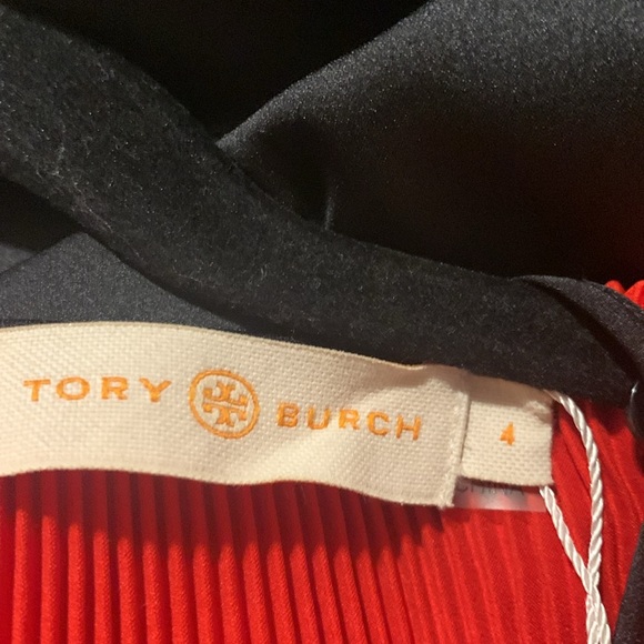 Tory Burch red pleated dress, perfect for the holiday-NWT - Picture 11 of 11